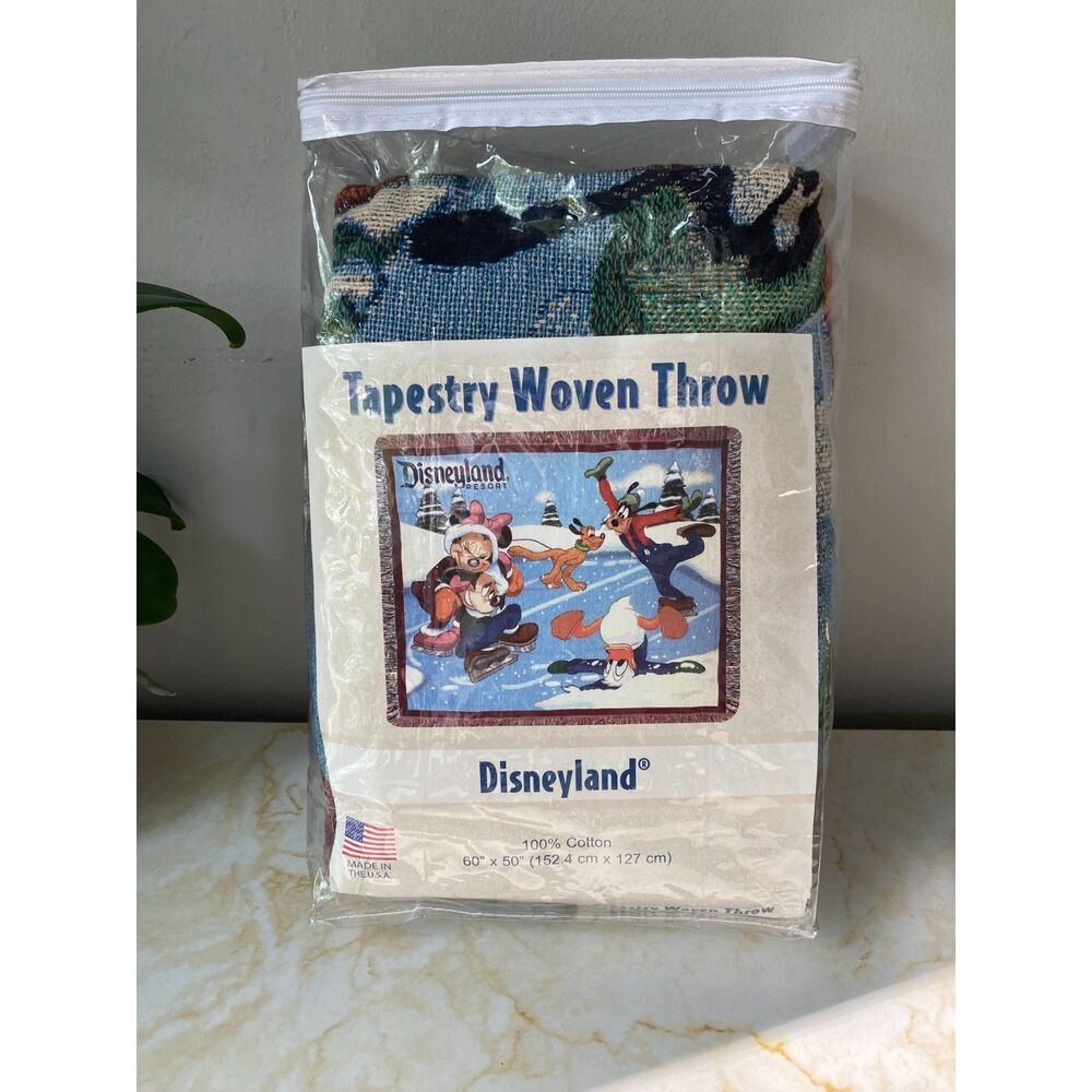 Holiday Disney Christmas Disneyland Resort 57 x 48 Tapestry Throw Mickey Minnie